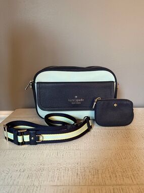 NWOT kate spade Navy Blue and Light Blue Two-Piece Crossbody Set